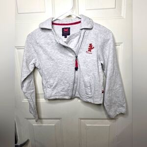 Gray Kids Zip-Up Minnie Jacket Size 9/10‎